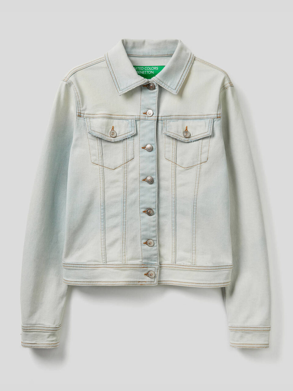 Waisted denim jacket image number 1