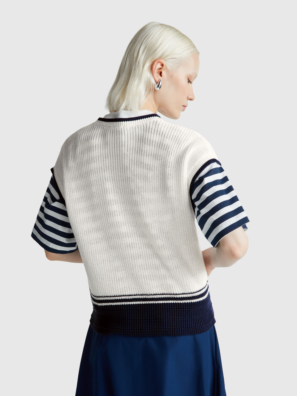 SLEEVELESS SWEATER Women image number null