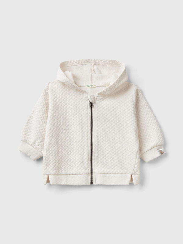 Jacquard zip-up hoodie New Born (0-18 months)