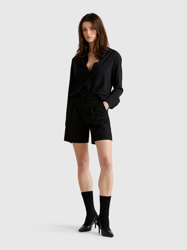 Bermudas in stretch cotton Women
