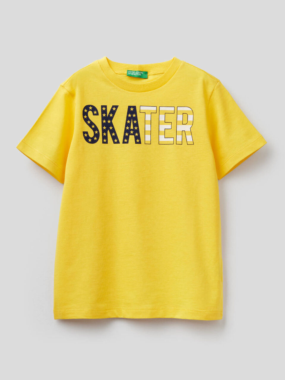 Pure cotton t-shirt with print image number 1