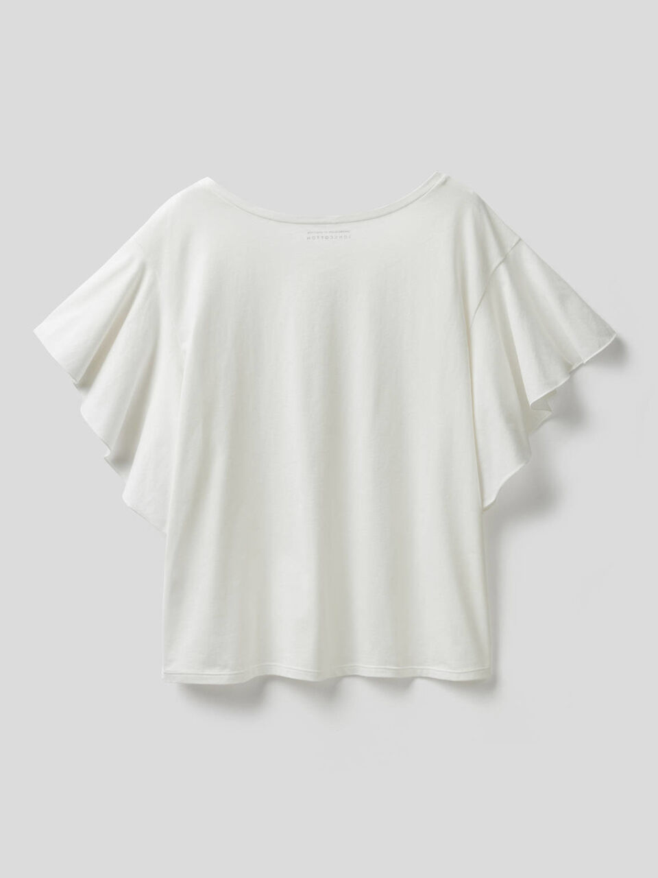 T-shirt with frill sleeve image number 2