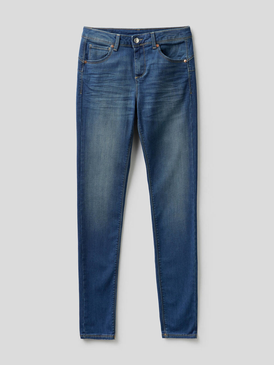 Skinny fit push up jeans image number 1