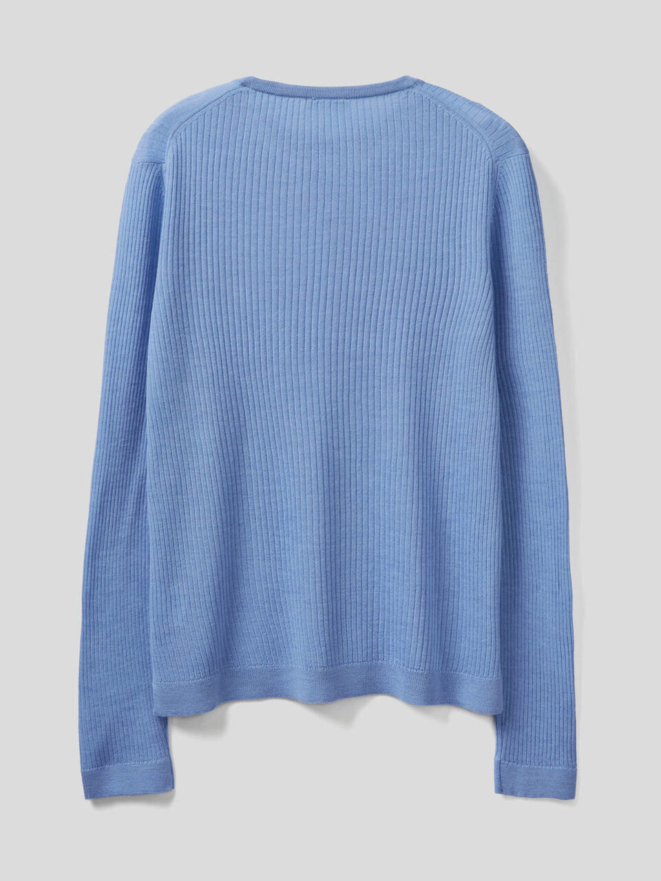Ribbed crew neck sweater image number 2