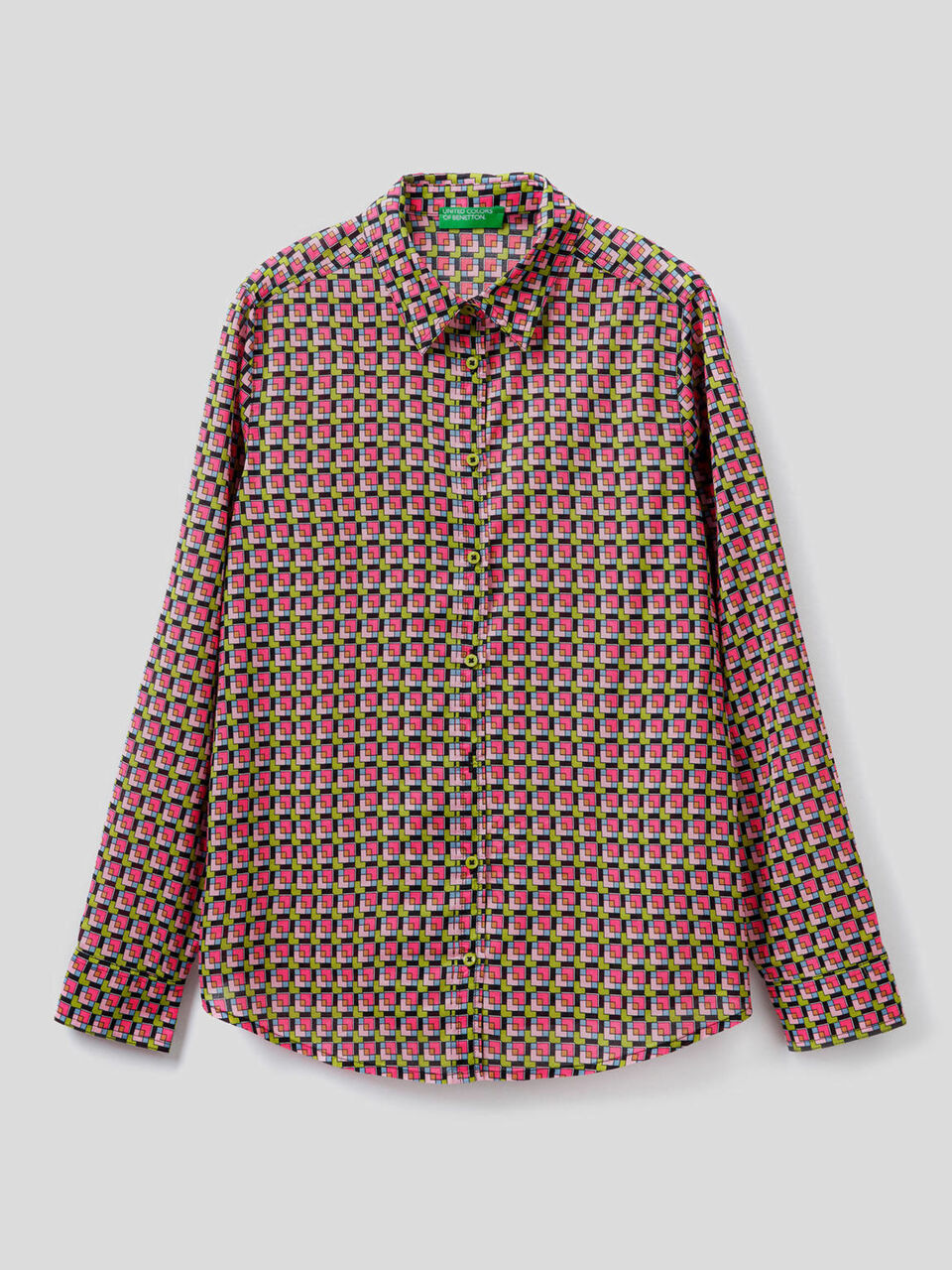 Shirt with allover pattern image number 1