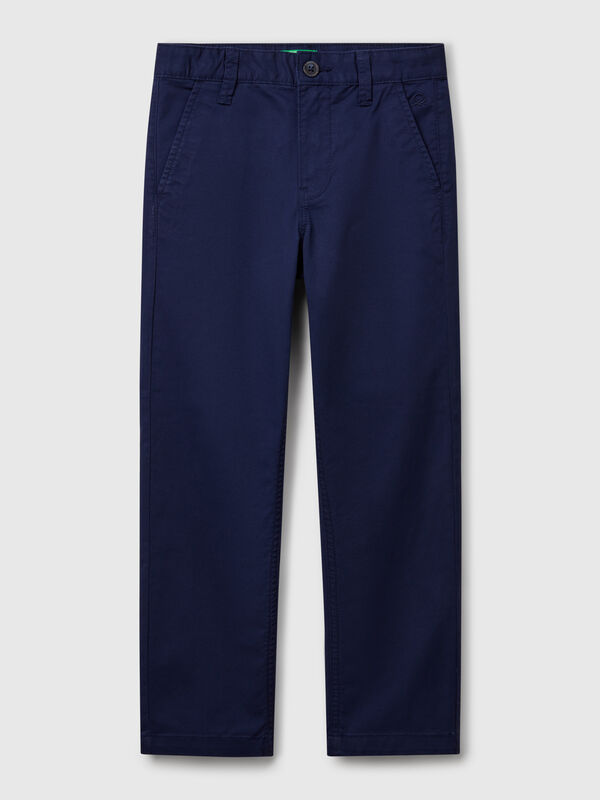 Slim fit chinos in stretch cotton Junior Boy