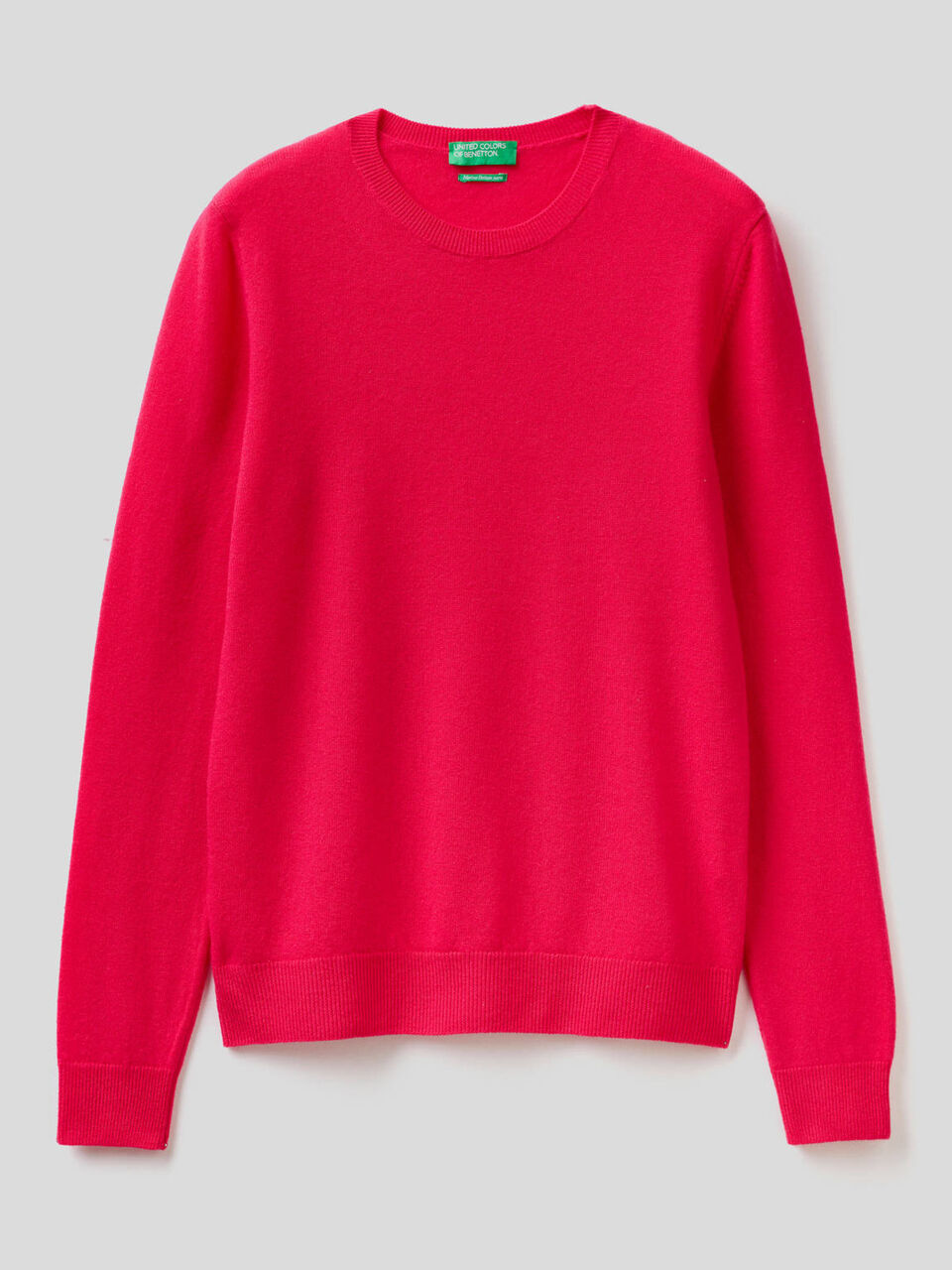 Crew neck sweater in pure virgin wool image number 1
