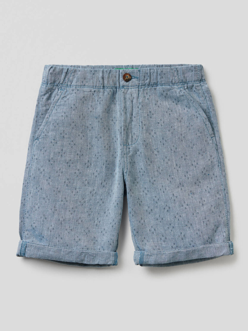Bermudas in linen blend cotton image number 1