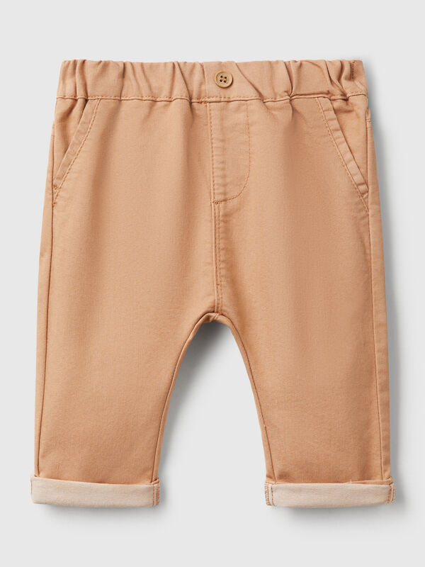 Trousers in stretch cotton blend New Born (0-18 months)