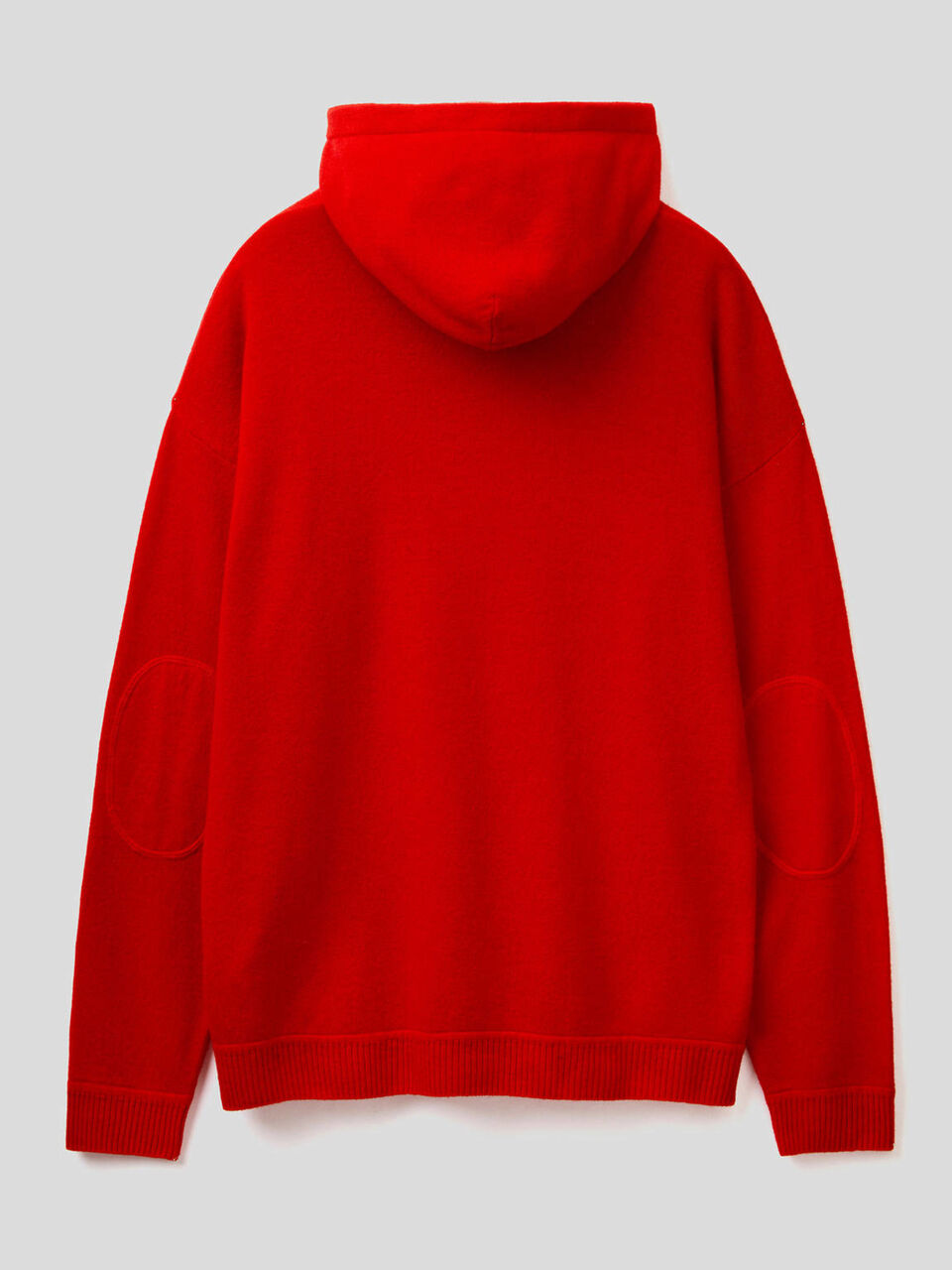 Sweater with hood in wool blend image number 2