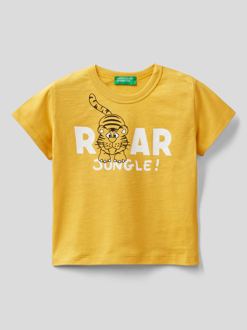 T-shirt in organic cotton with print image number 1