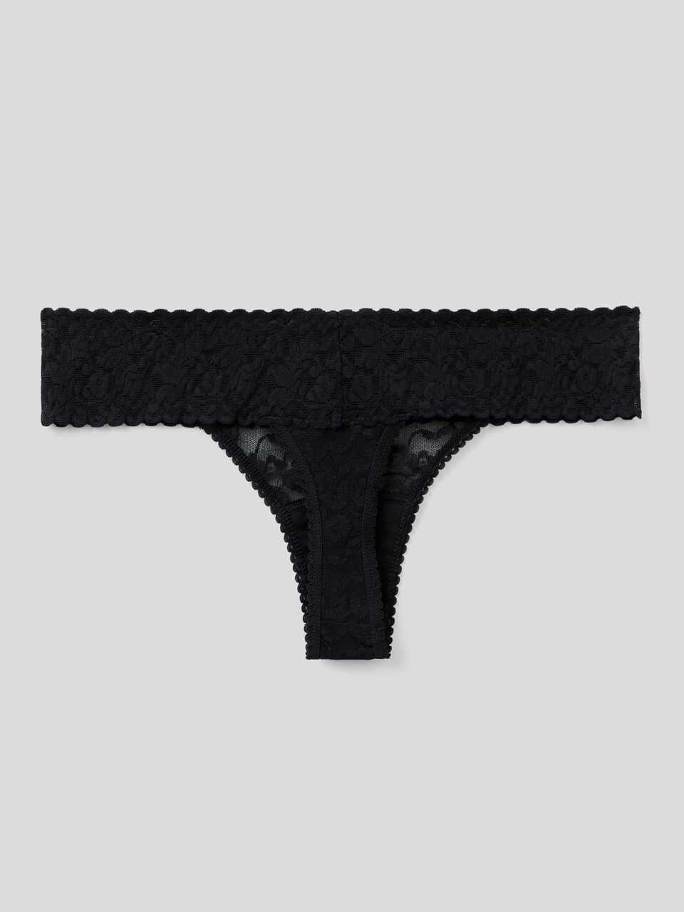 Sustainable stretch lace thong image number 2
