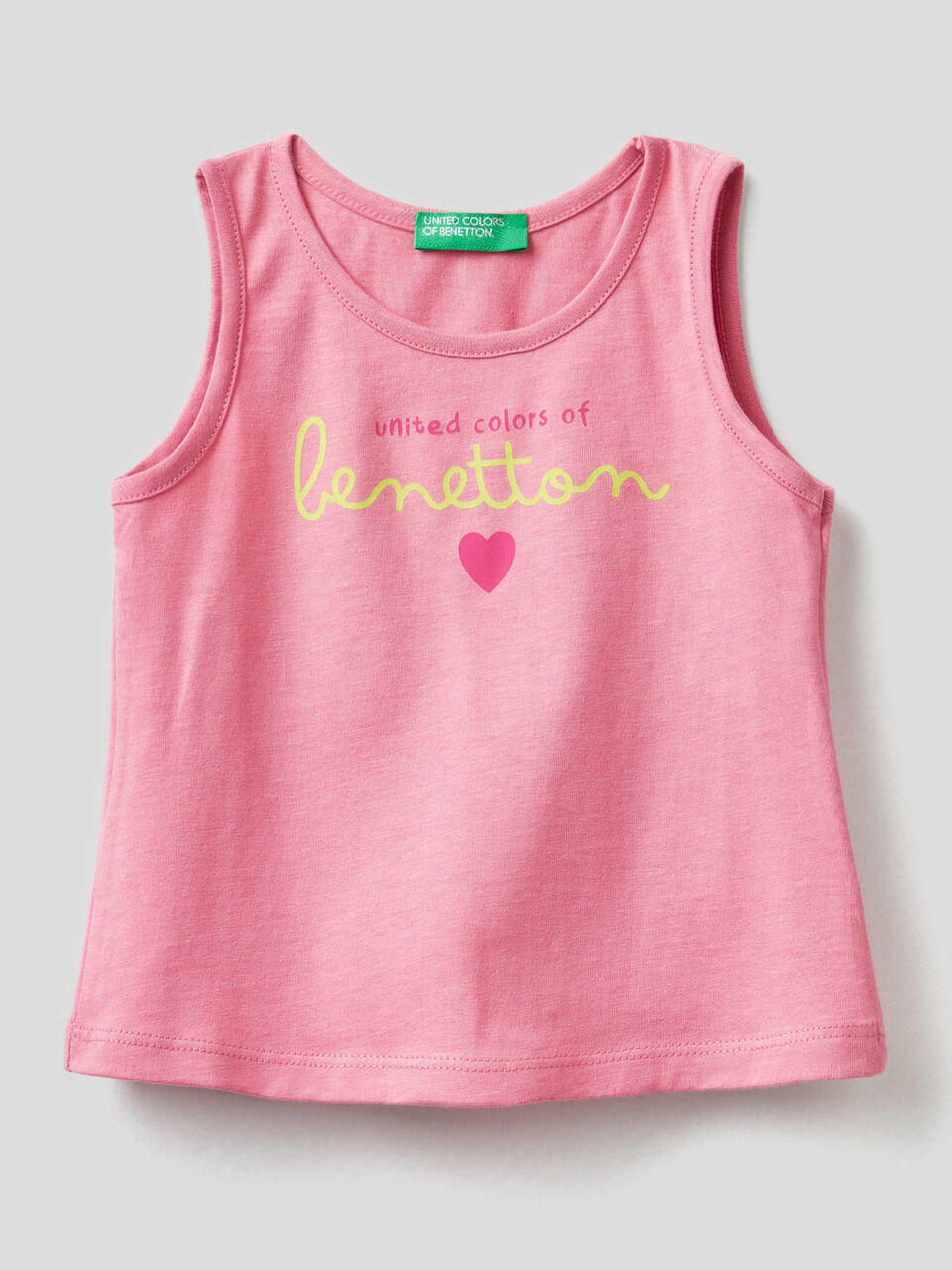 Organic cotton tank top with print image number 1