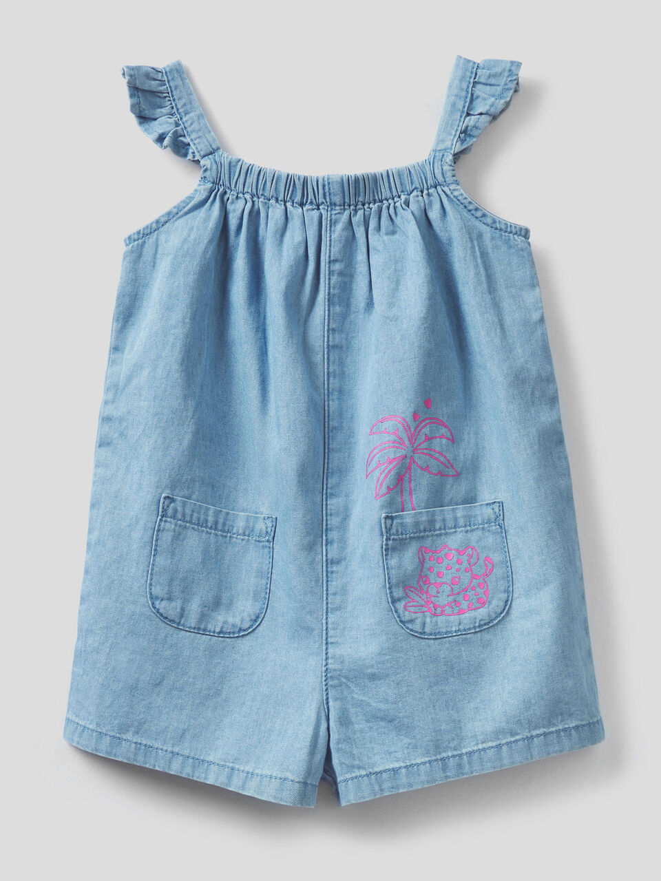 Denim chambray jumpsuit image number 1