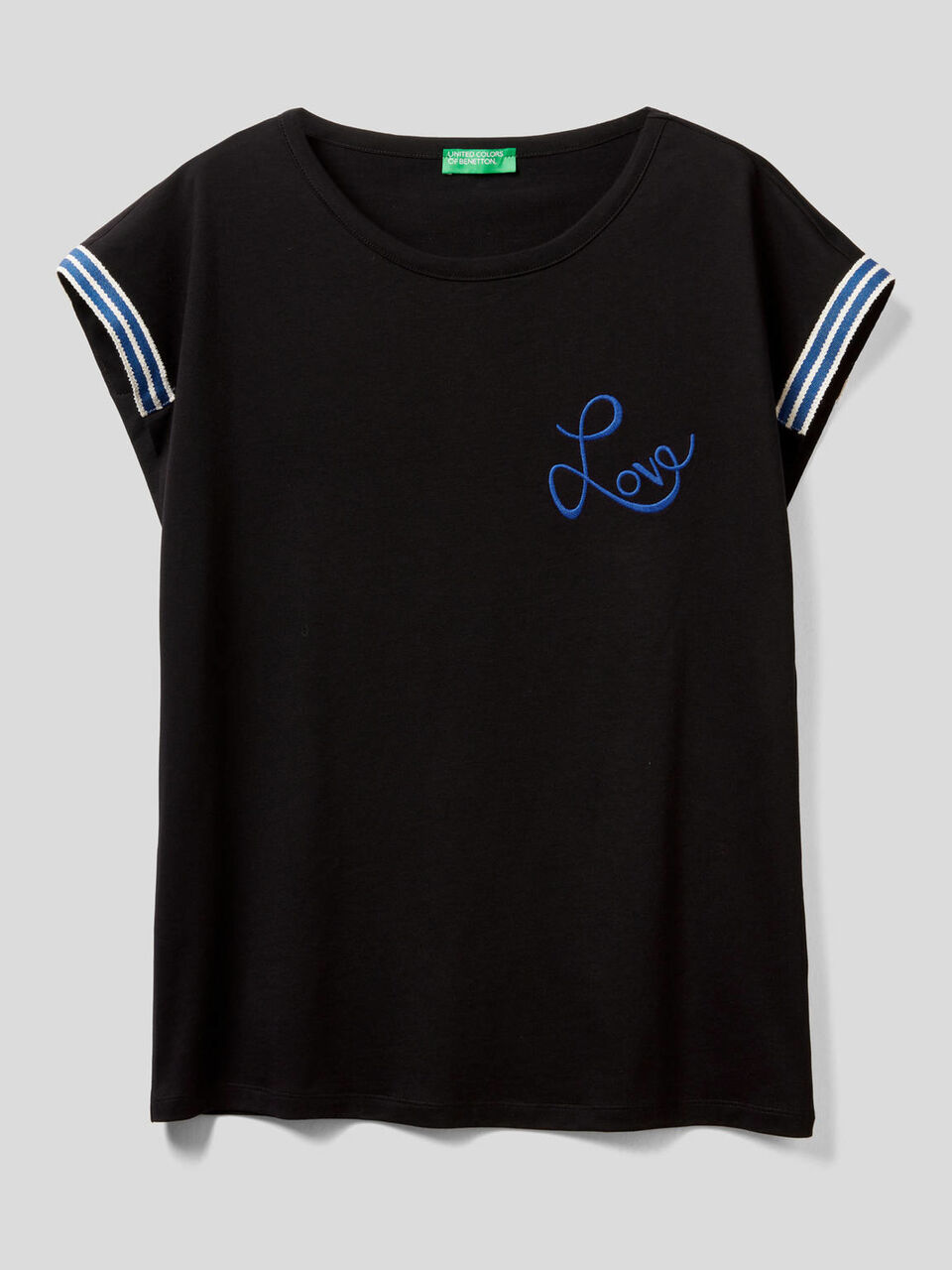 T-shirt with "Love" embroidery image number 1