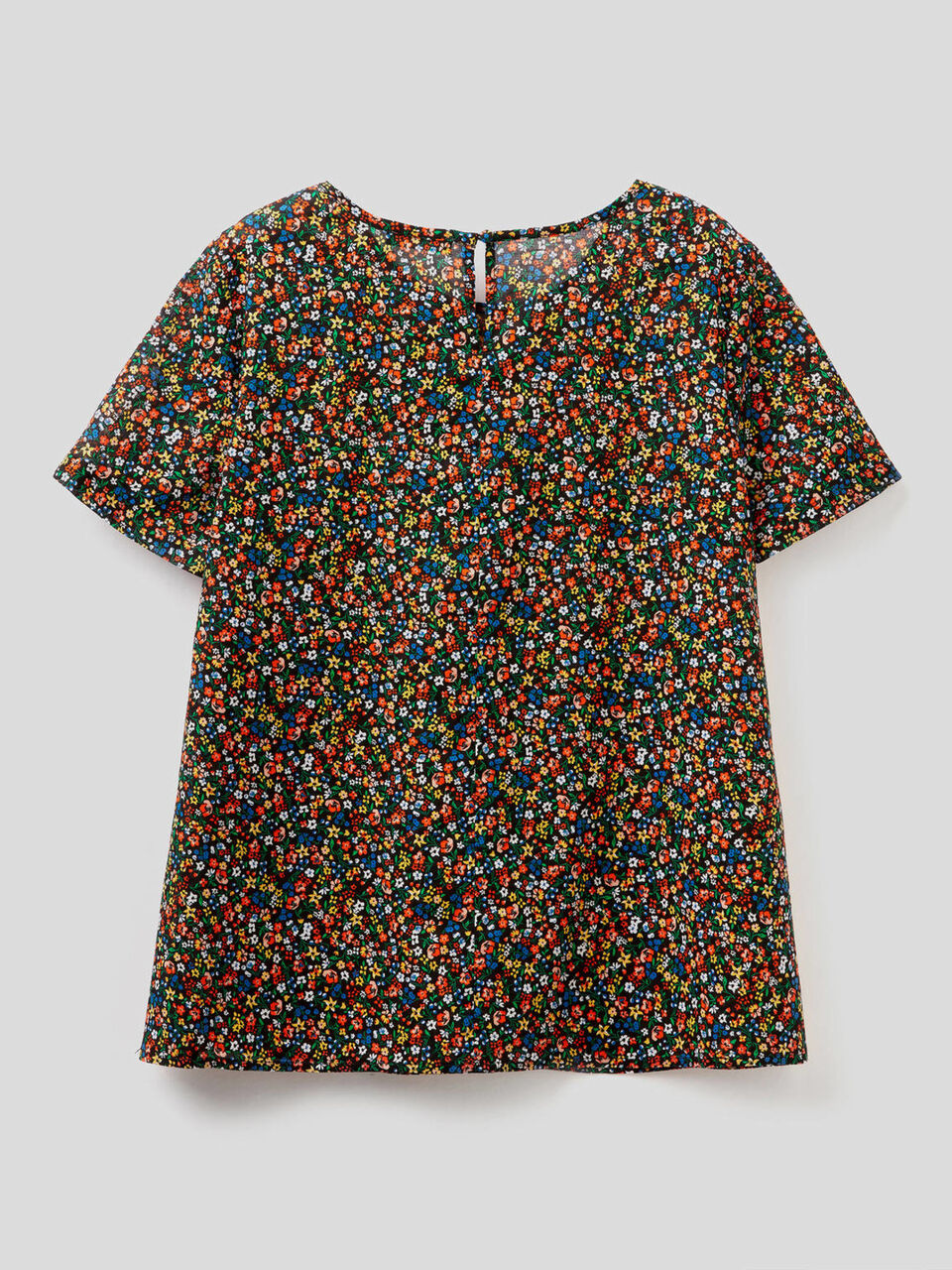 Patterned blouse in pure cotton image number 2
