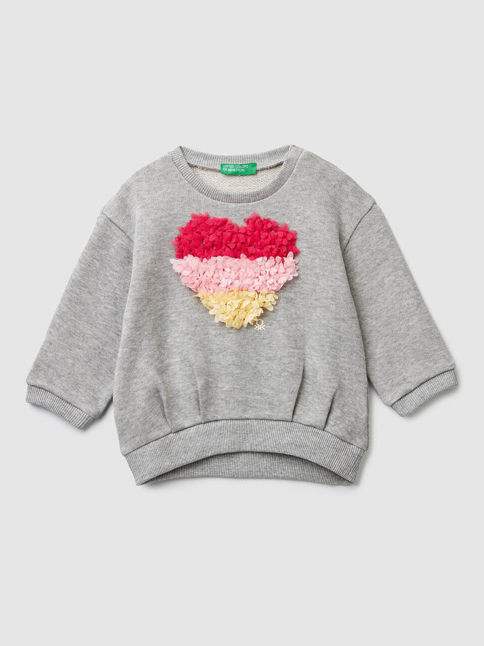 Sweatshirt with embroidered petals image number 1