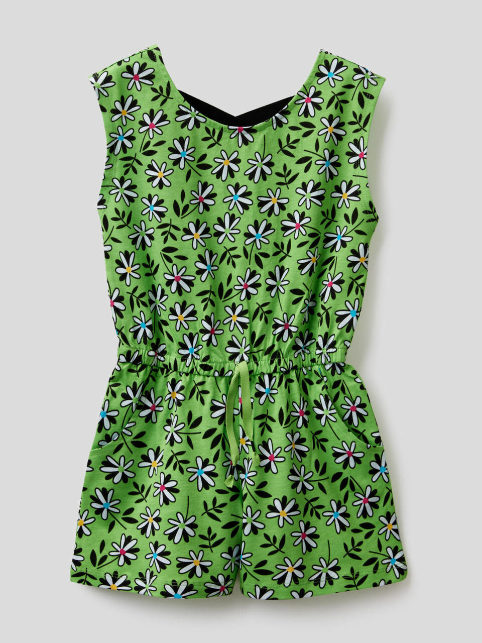 One-piece jumpsuit in pure cotton image number 1