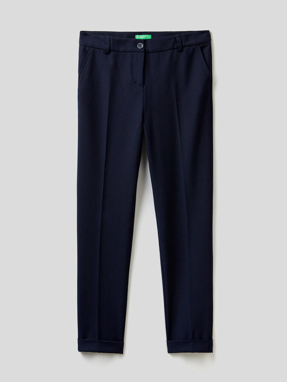 Stretch trousers with cuffs image number 1
