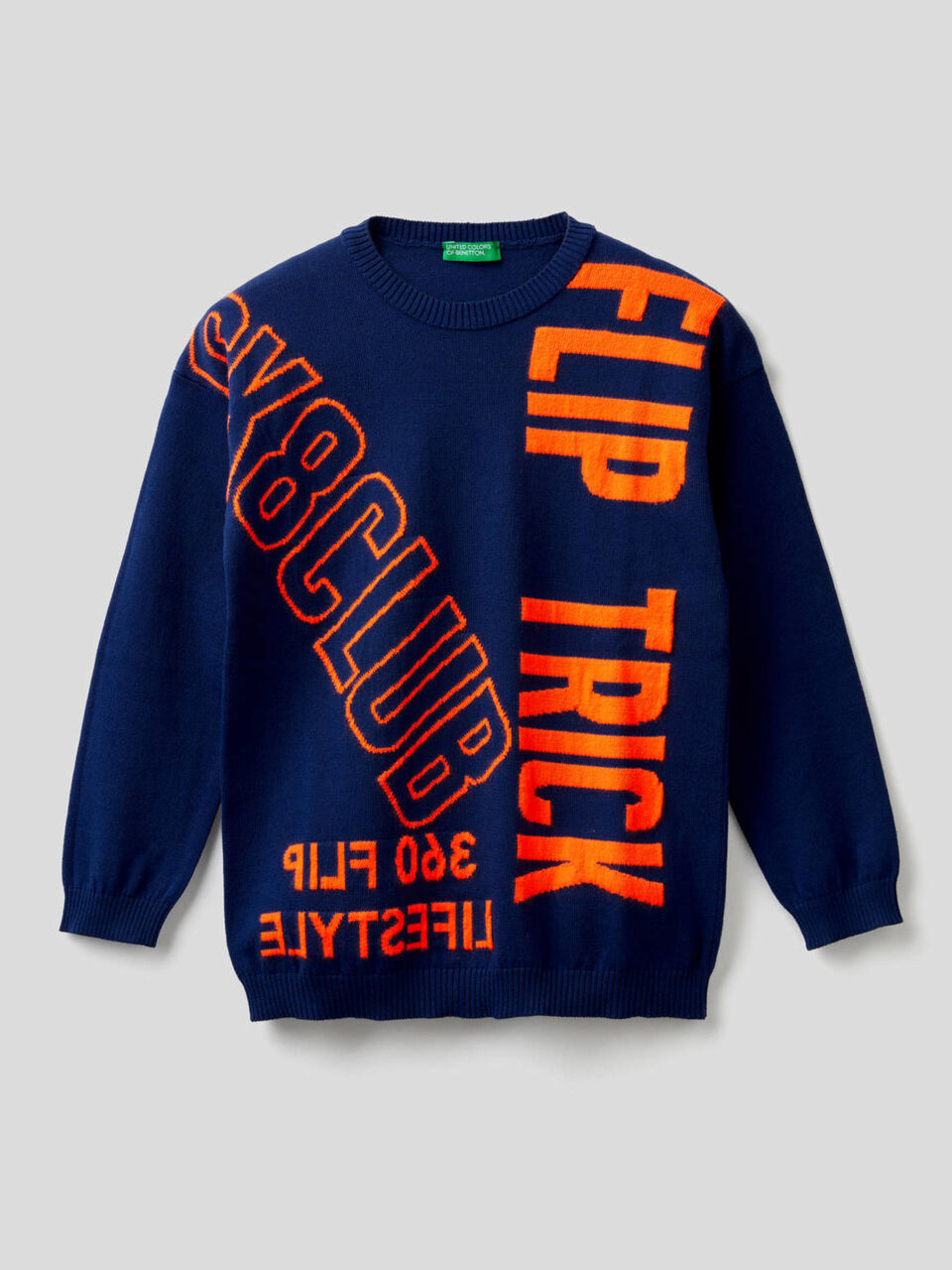 Sweater with neon text image number 1