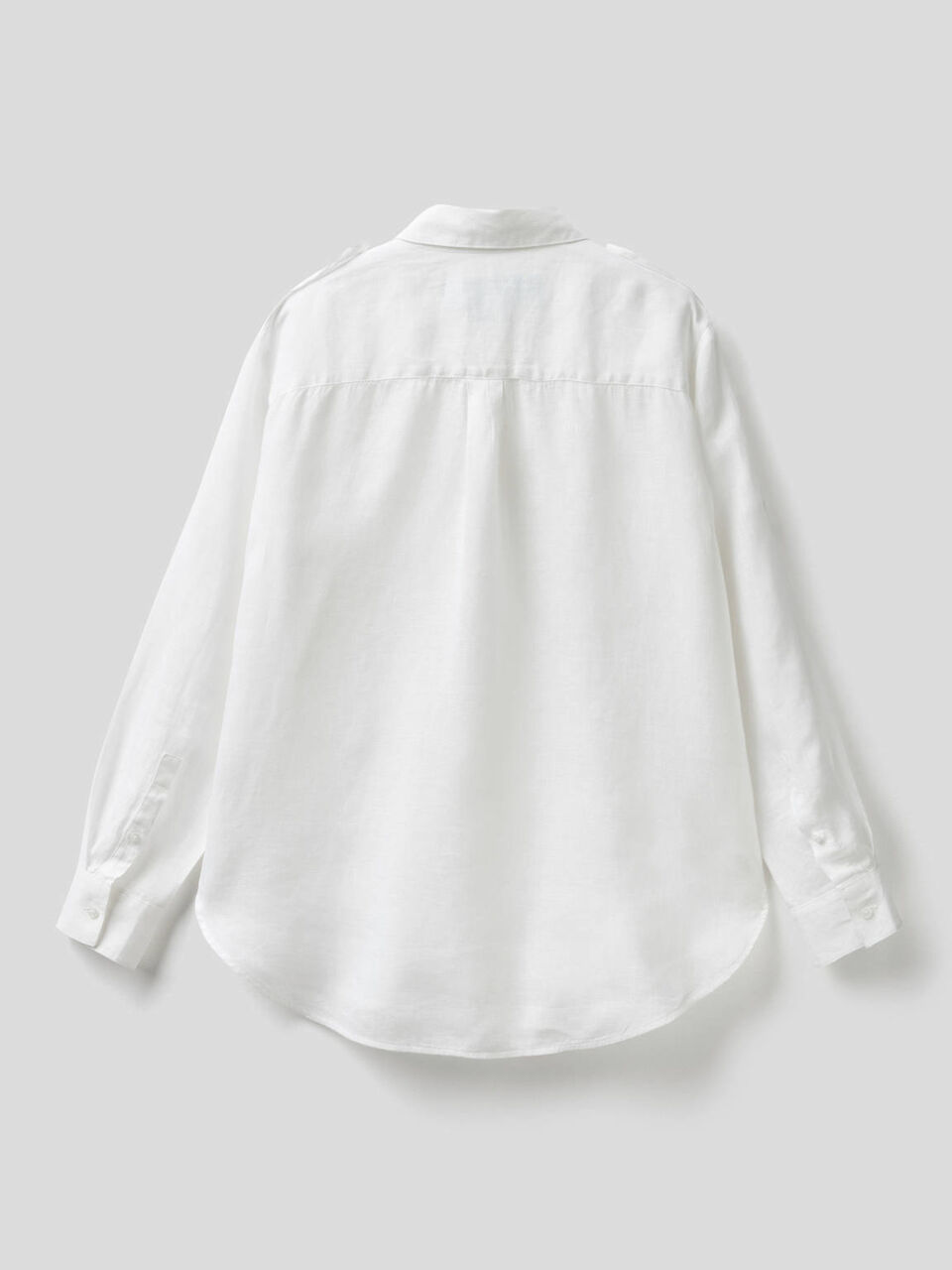 Button-down shirt in pure linen image number 2