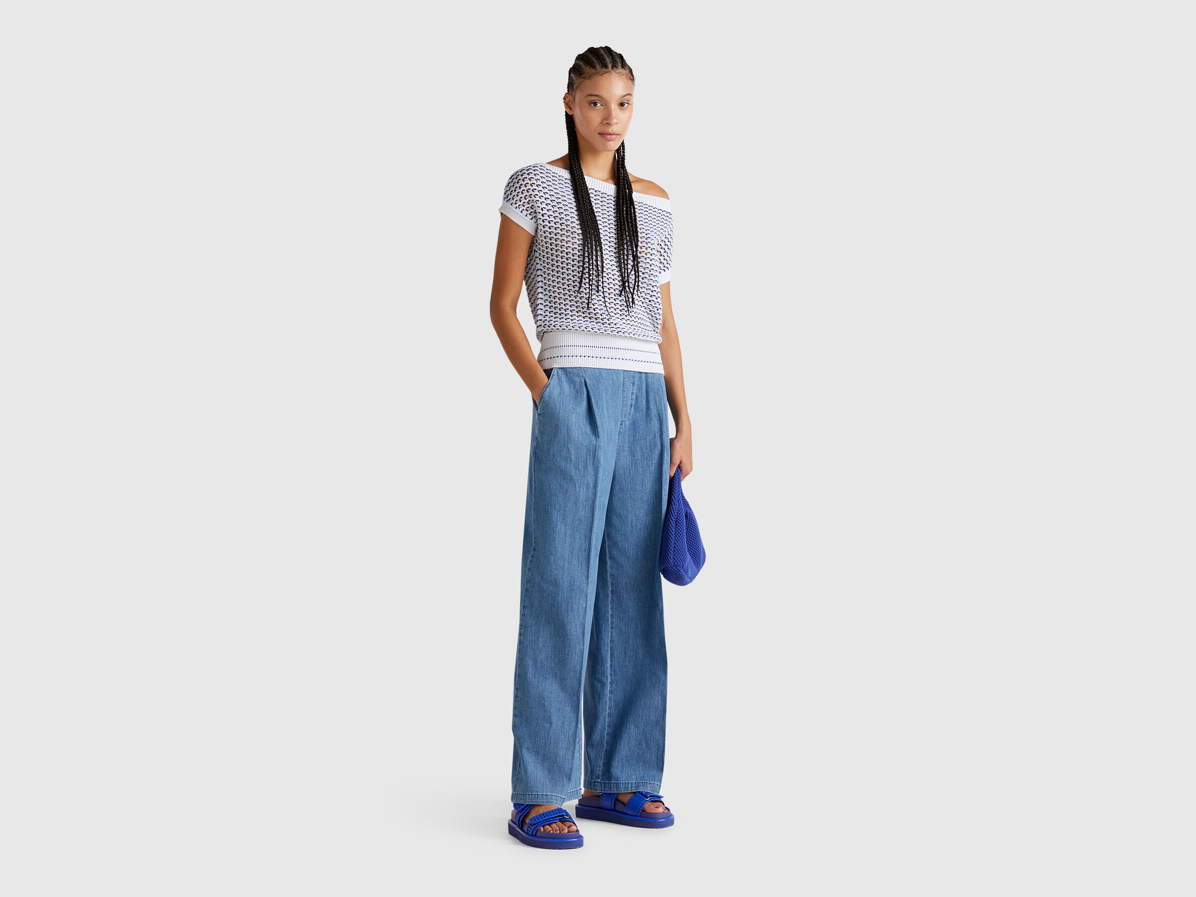 BOAT-NECK SWEATER. Women image number 2