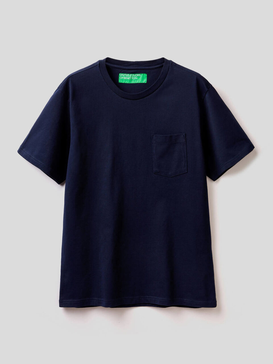 100% cotton t-shirt with pocket image number 1