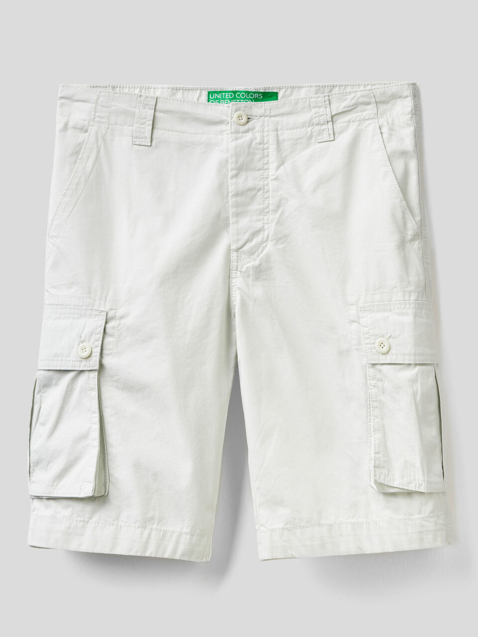 Cargo bermudas in pure cotton image number 1