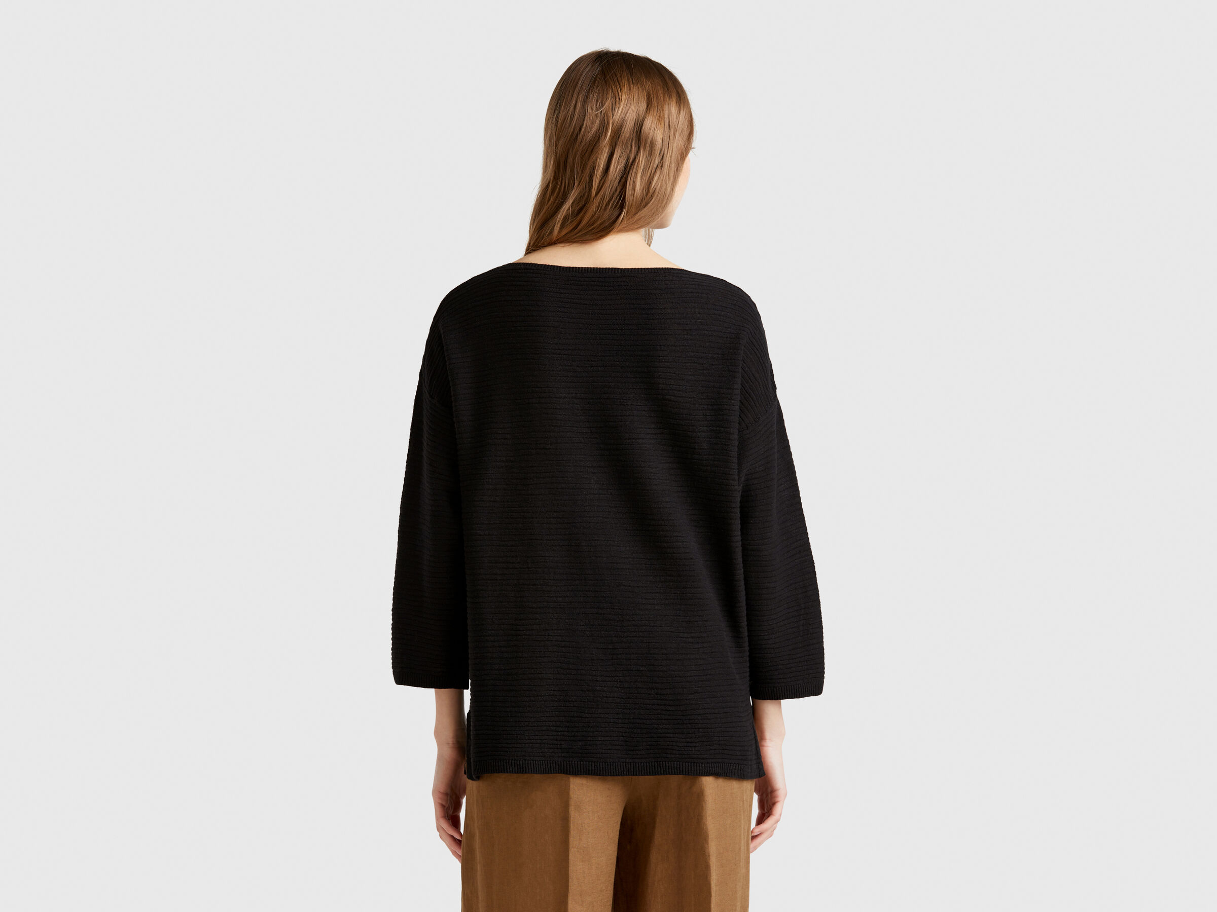 BOAT-NECK SWEAT.L/S Women image number 1