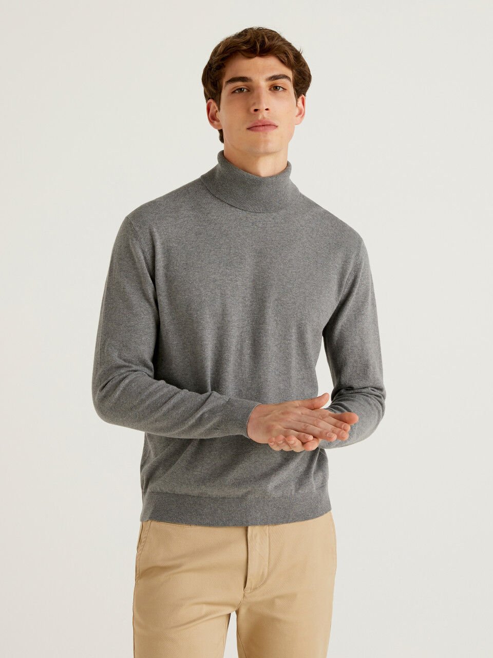 Men's High Neck Sweaters New Collection 2022 | Benetton