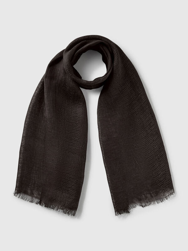 Lightweight scarf in pure linen Women