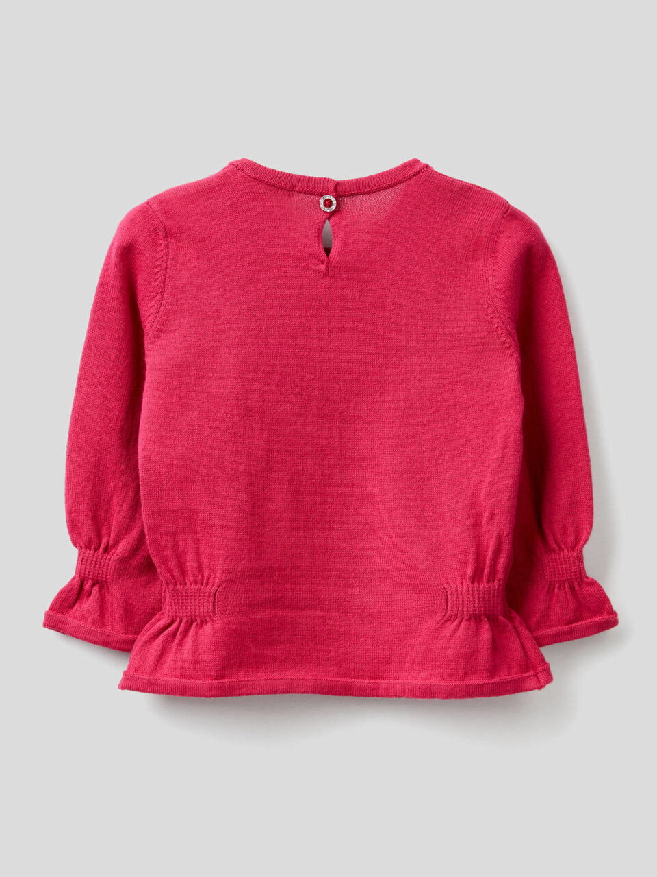 Sweater with ruffles and lurex inlay image number 2