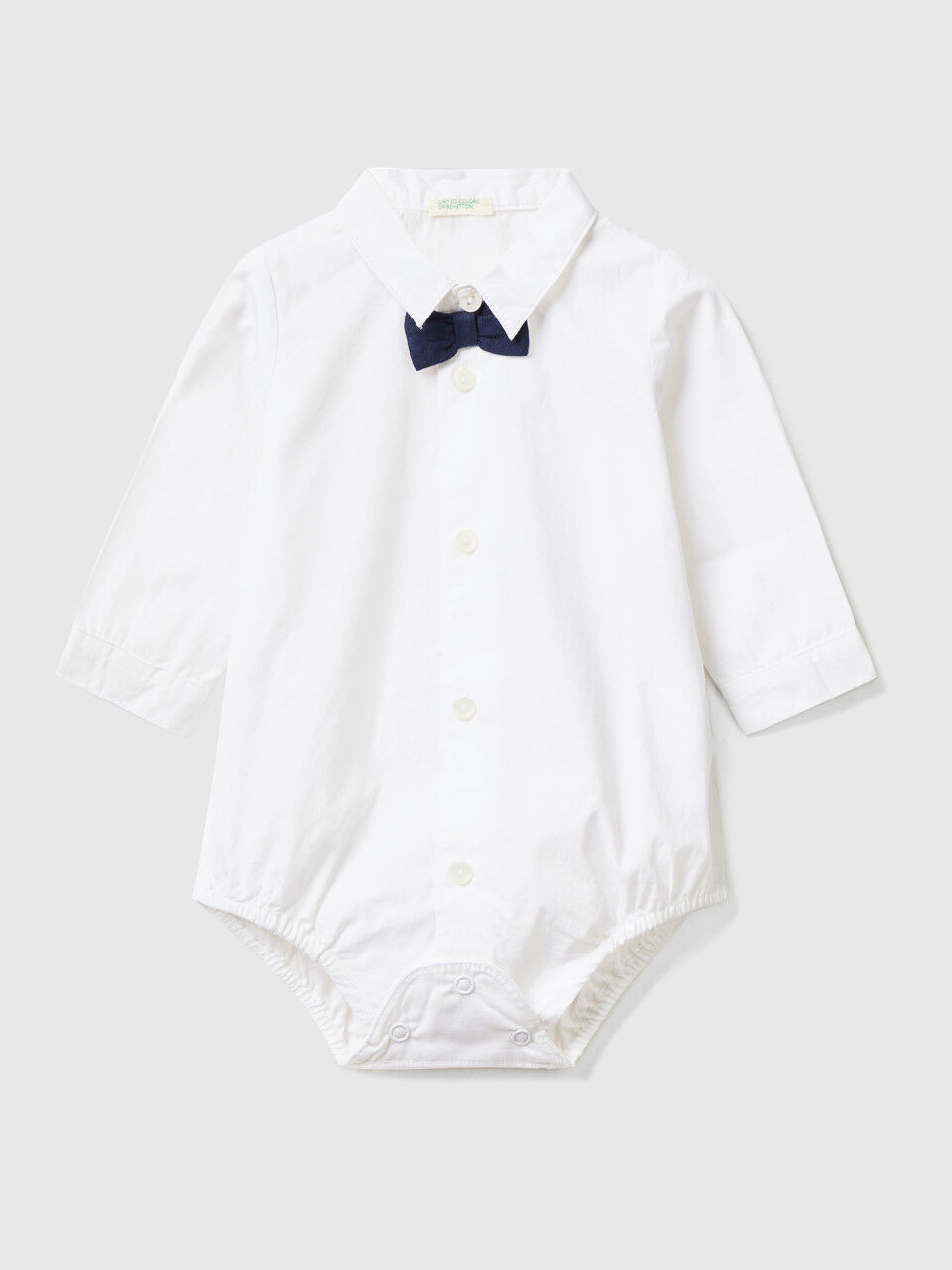 Shirt bodysuit with bow tie