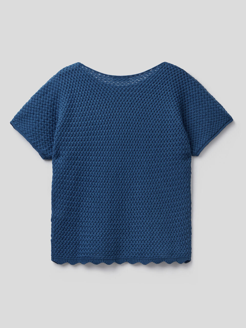 Short sleeve knit sweater image number 2
