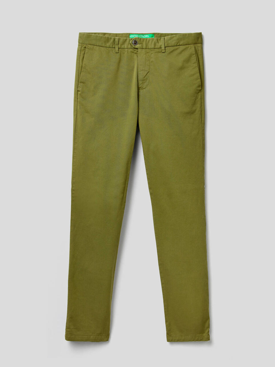 Slim fit cotton chinos image number 1