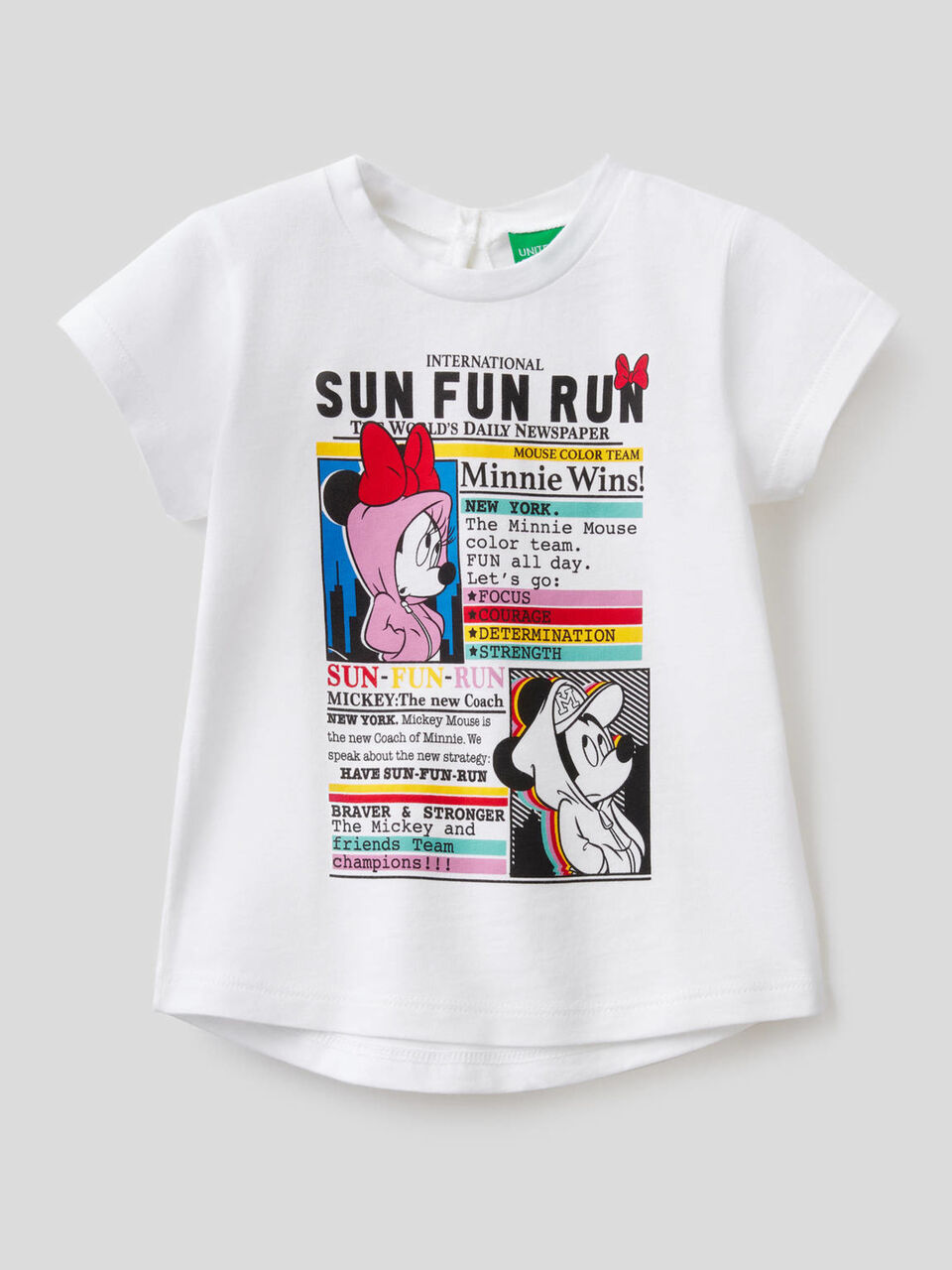 Cotton t-shirt with Minnie Mouse print image number 1