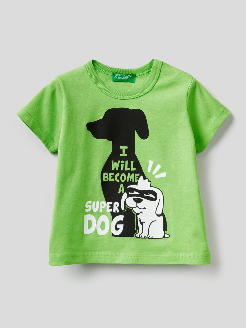 100% cotton t-shirt with maxi print image number 1