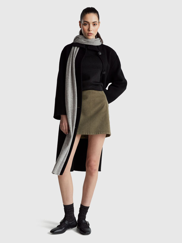 Pleated knit skirt with lurex Women