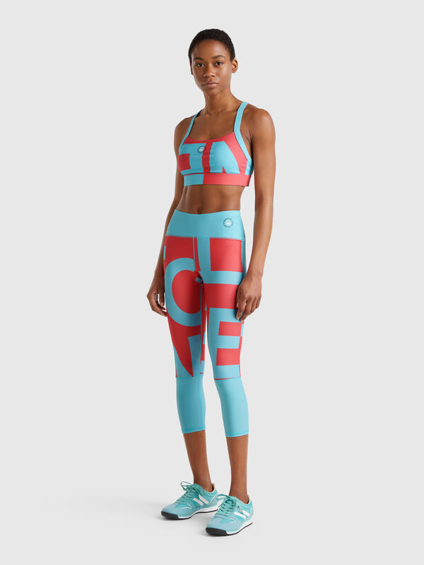 Logoed sports leggings Women