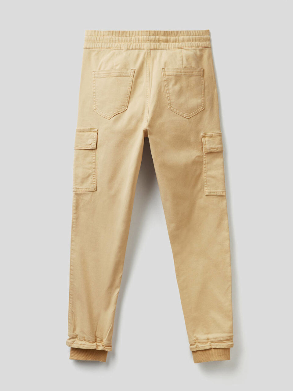 Slim fit cargos in stretch cotton image number 2