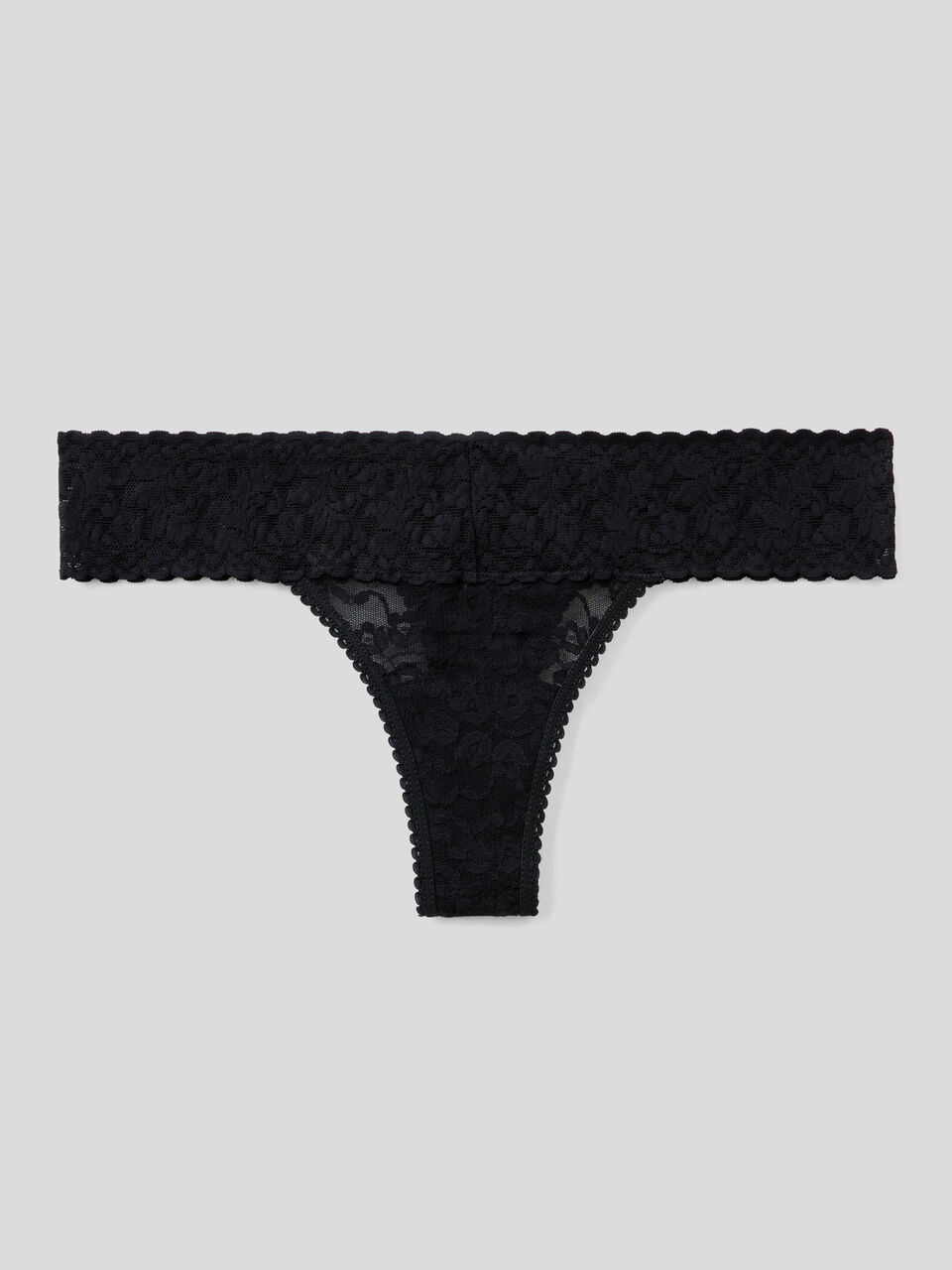 Sustainable stretch lace thong image number 1