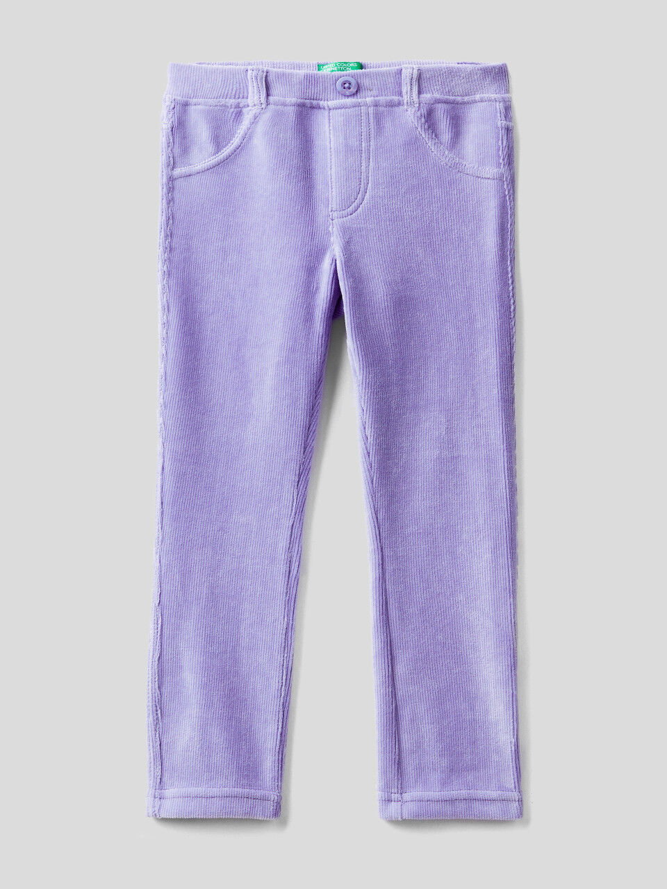 Ribbed chenille trousers