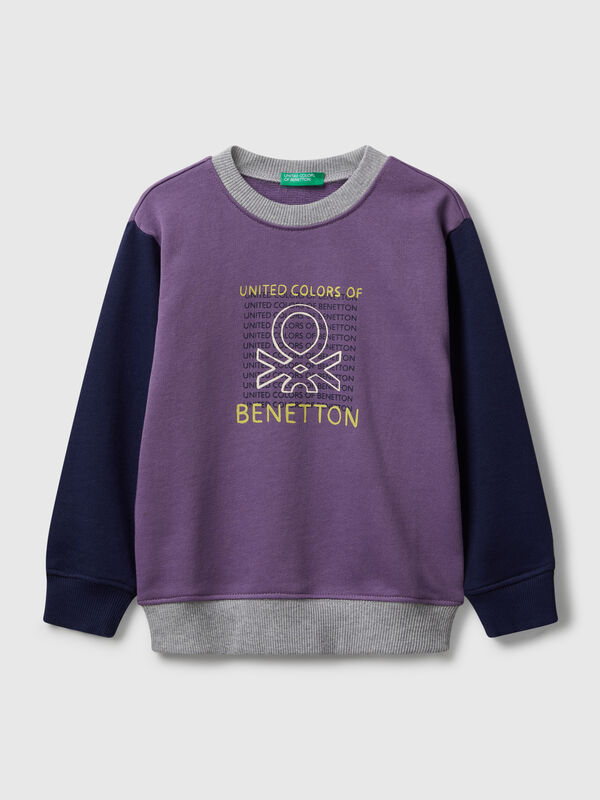 Regular fit sweatshirt with print Junior Boy