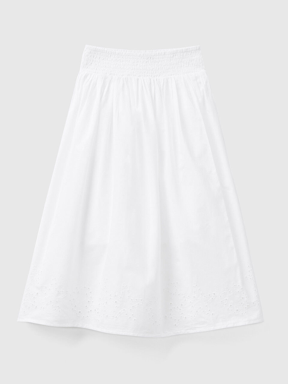 Midi skirt with embroidery