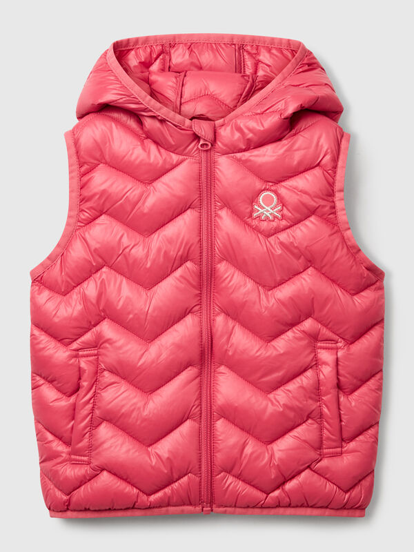 Padded vest with hood Junior Girl