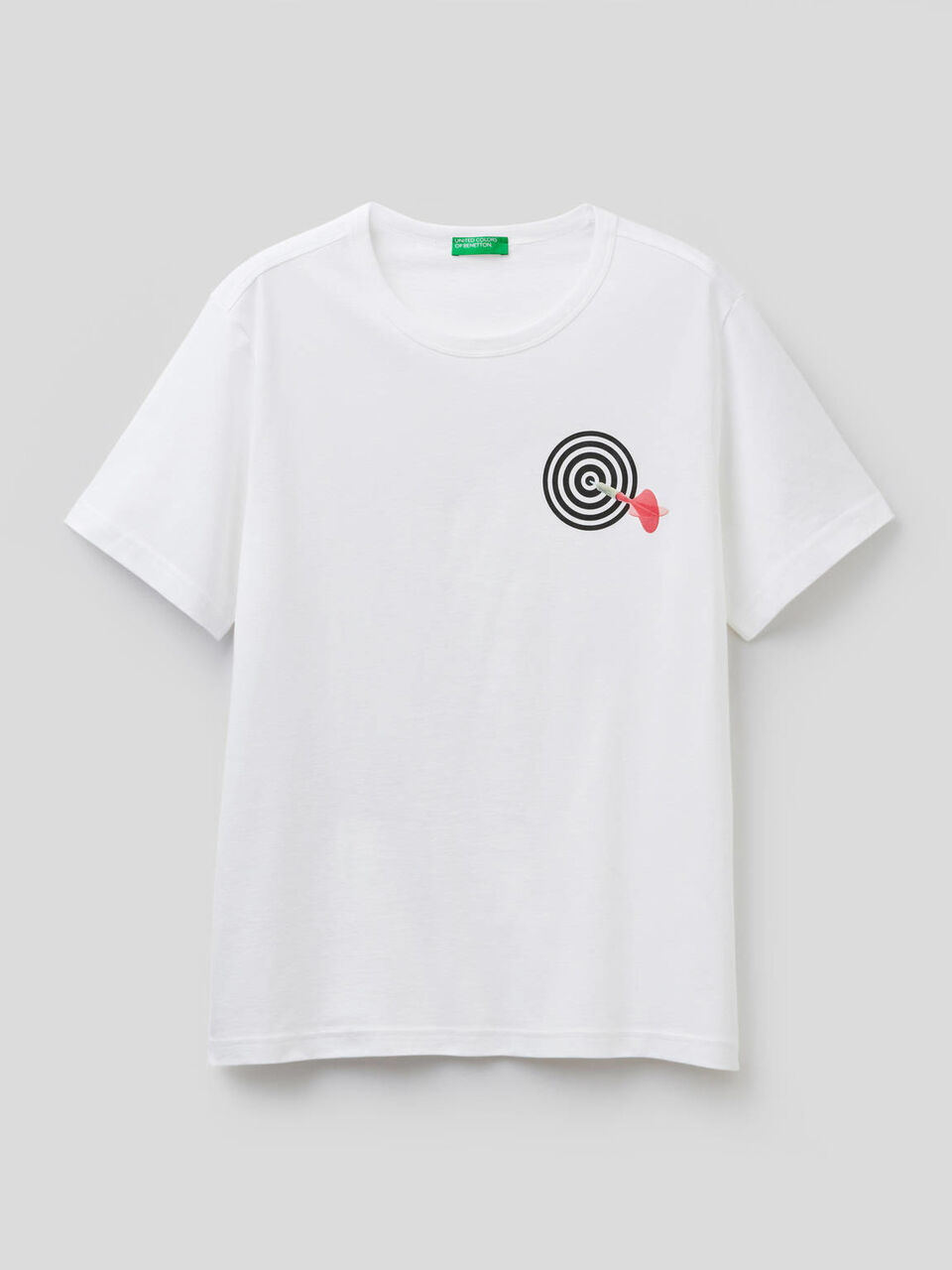 Pure cotton t-shirt with print image number 1