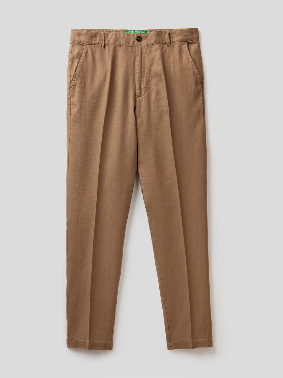 Chinos in pure linen image number 1