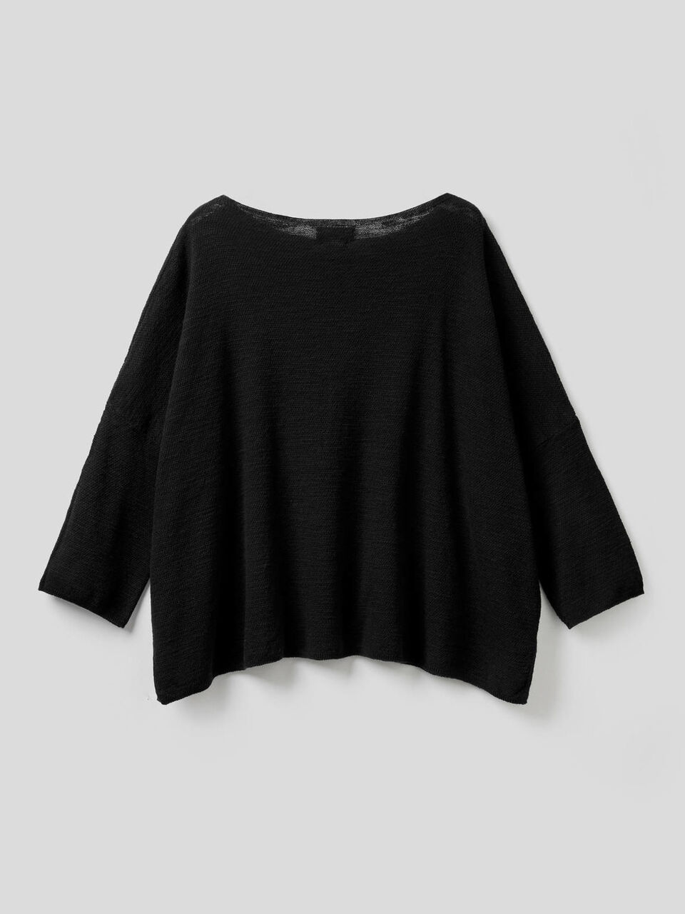 Knit sweater with boat neck image number 2
