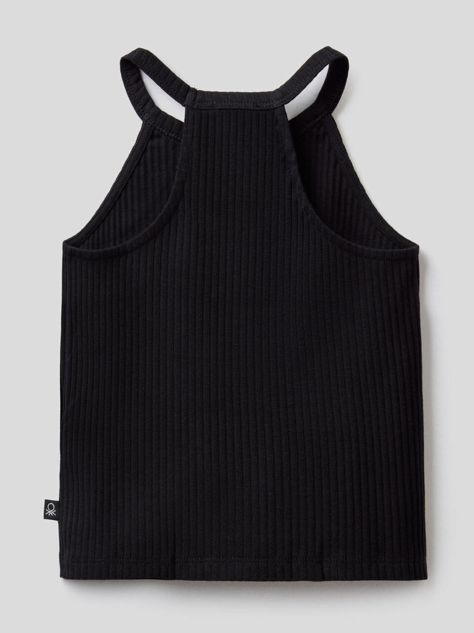 Sleeveless top in stretch cotton image number 2