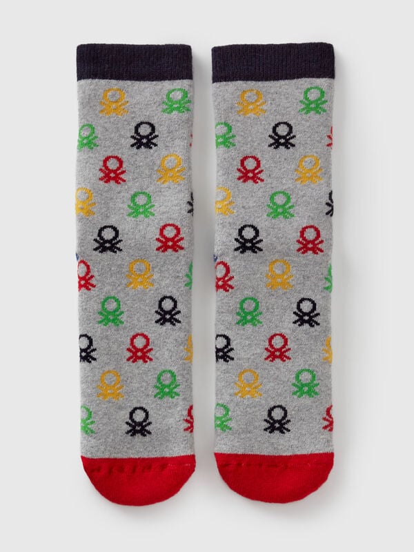 Non-slip socks with logos Junior Boy